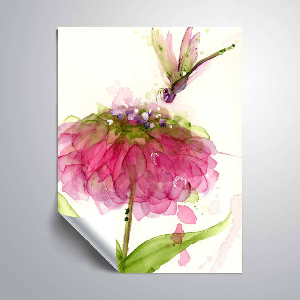 ArtWall Dragonfly & Zinnia Removable Wall Decal Wayfair